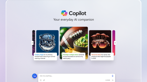 Three screenshots of Microsoft Copilot