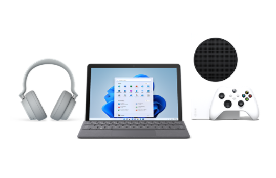 A variety of Surface devices.