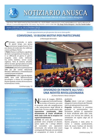 "Notiziario ANSUCA 2014 - 10 Ottobre" publication cover image