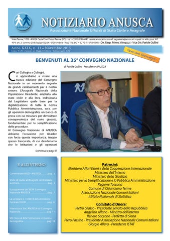 "Notiziario ANUSCA 2015 - 11 - Novembre" publication cover image