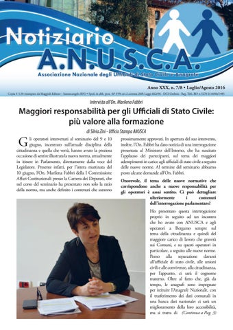 "07-08 notiziario luglio-agosto 2016 preview" publication cover image