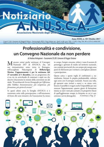 "Anteprima 10 notiziario ottobre 2017 online" publication cover image