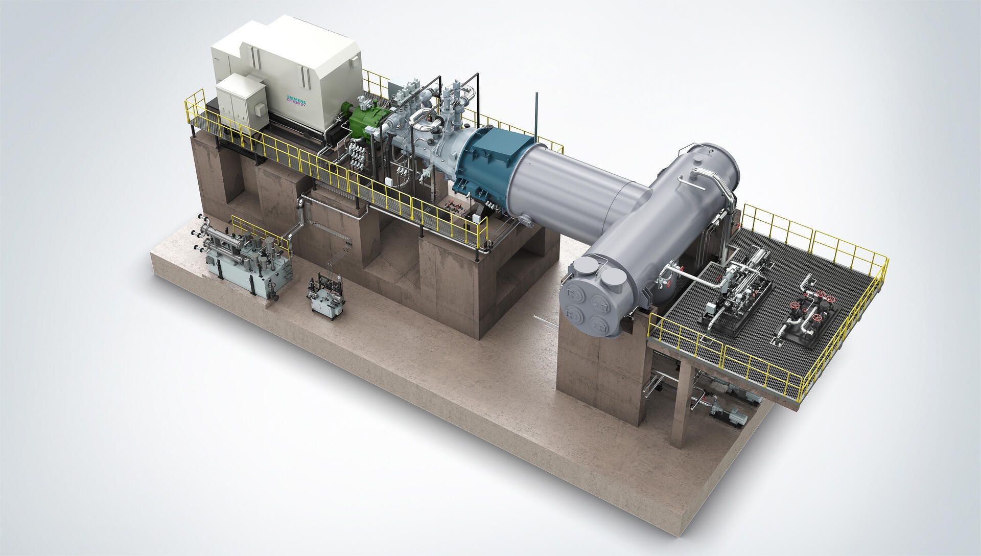 high efficiency steam turbine generator set with condenser