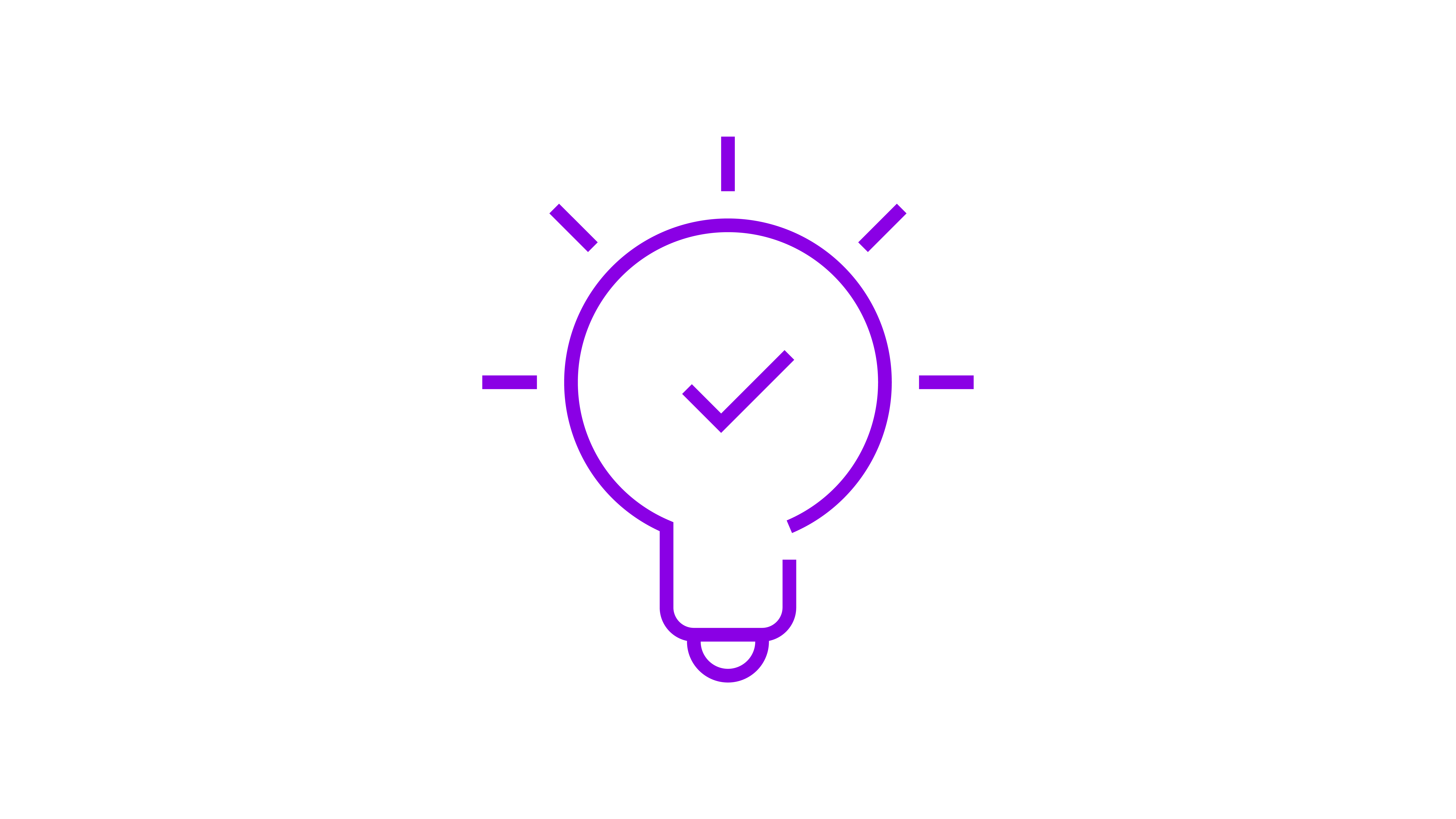 Lightbulb icon for powerfully intelligent benefits offered by hybrid power solutions – the right solution for places where an independent power supply is required