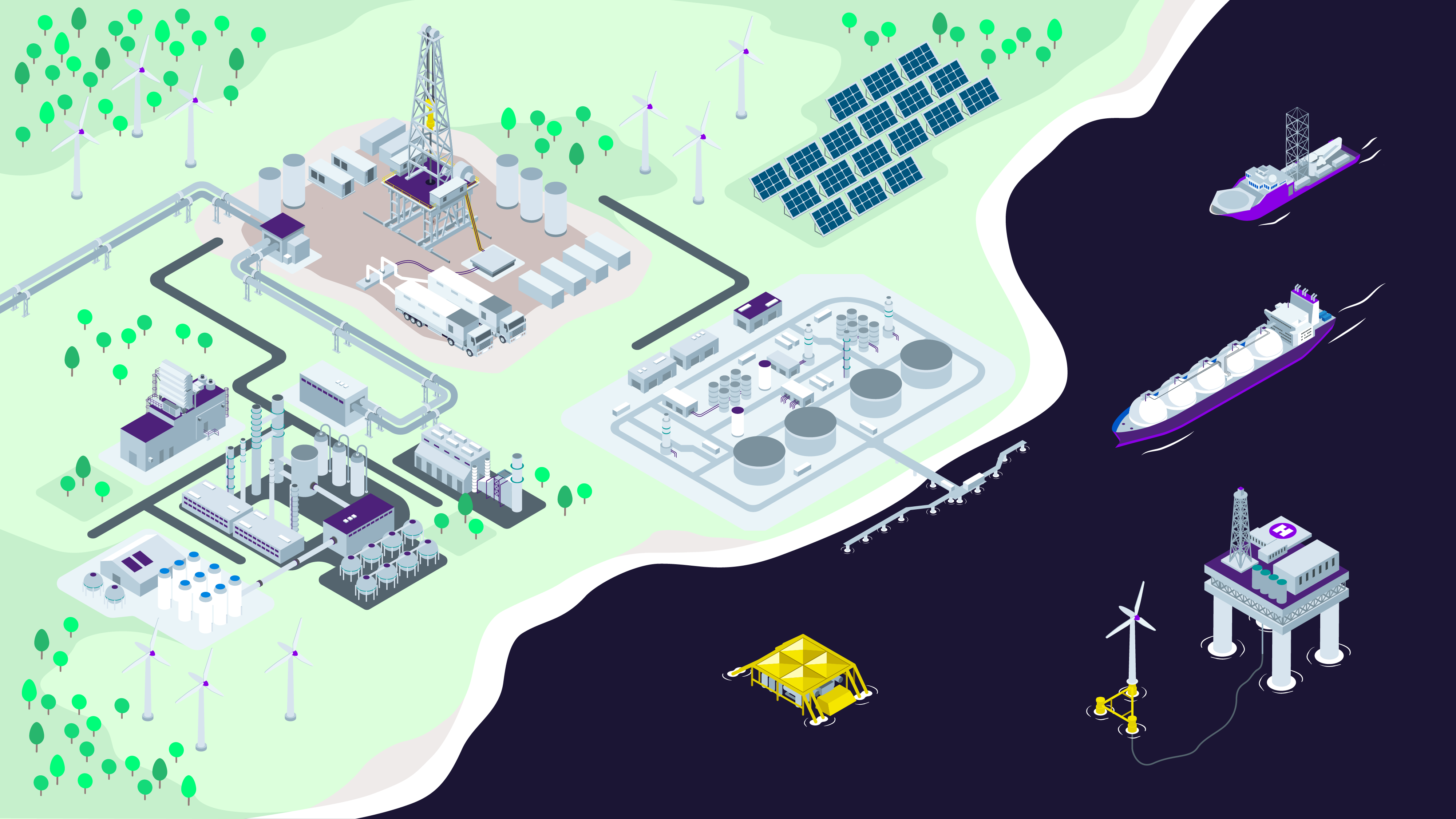 Siemens Energy offers a wide variety of technologies and solutions for the generation, delivery and supply of power and for the extraction, processing and refining, and transport of oil and gas.