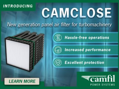 New generation CamClose panel air filters for turbomachinery