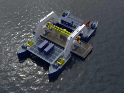 HydroWing creates new barge to cut costs of tidal energy technology